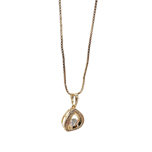 Royal Heartshine Pendant Necklace - D163 - 2